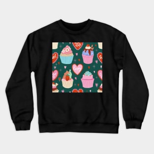 Cupcake valentine Crewneck Sweatshirt